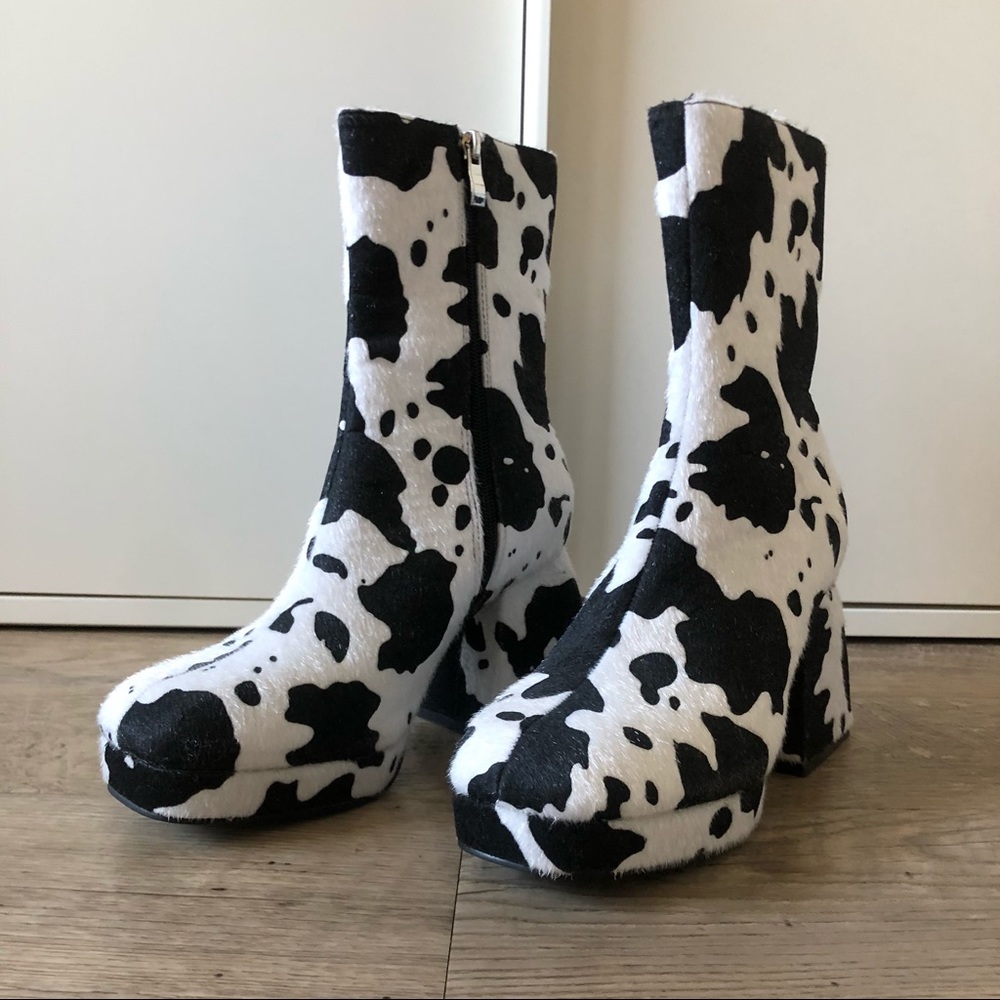 💥SOLD💥 Public Desire Cow Print Boots